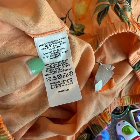 NWT Loft Orange Harvest Cris Cross Cropped Top Cotton Size Small - Picture 7 of 7